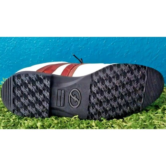 Florsheim Spikeless White/Brown Magneforce Golf Shoes Size 9.5 Men's - Picture 8 of 11